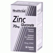 Health Aid Zinc gluconate 70mg 90tbs
